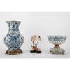 Danny's Fine Porcelain Home Decor Danny's Fine Porcelain Porcelain Round Vase with Bronze Ormolu - Blue Scroll