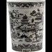Danny's Fine Porcelain Home Decor Danny's Fine Porcelain Porcelain Round Waste Bin In Black And White Willow Pattern 14229