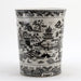 Danny's Fine Porcelain Home Decor Danny's Fine Porcelain Porcelain Round Waste Bin In Black And White Willow Pattern 14229