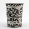 Danny's Fine Porcelain Home Decor Danny's Fine Porcelain Porcelain Round Waste Bin In Black And White Willow Pattern 14229