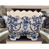 Danny's Fine Porcelain Home Decor Danny's Fine Porcelain Porcelain Scallop Edged Basin - Casey Azure 13971