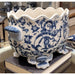 Danny's Fine Porcelain Home Decor Danny's Fine Porcelain Porcelain Scallop Edged Basin - Casey Azure 13971