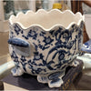 Danny's Fine Porcelain Home Decor Danny's Fine Porcelain Porcelain Scallop Edged Basin - Casey Azure 13971