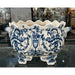 Danny's Fine Porcelain Home Decor Danny's Fine Porcelain Porcelain Scallop Edged Basin - Casey Azure 13971