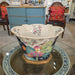 Danny's Fine Porcelain Home Decor Danny's Fine Porcelain Porcelain Scalloped Bowl with Ormolu Base-Tobacco Leaf A Vibrant Porcelain