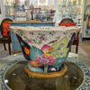 Danny's Fine Porcelain Home Decor Danny's Fine Porcelain Porcelain Scalloped Bowl with Ormolu Base-Tobacco Leaf A Vibrant Porcelain
