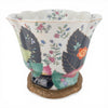 Danny's Fine Porcelain Home Decor Danny's Fine Porcelain Porcelain Scalloped Bowl with Ormolu Base-Tobacco Leaf A Vibrant Porcelain