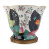 Danny's Fine Porcelain Home Decor Danny's Fine Porcelain Porcelain Scalloped Bowl with Ormolu Base-Tobacco Leaf A Vibrant Porcelain