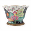 Danny's Fine Porcelain Home Decor Danny's Fine Porcelain Porcelain Scalloped Bowl with Ormolu Base-Tobacco Leaf A Vibrant Porcelain