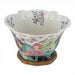 Danny's Fine Porcelain Home Decor Danny's Fine Porcelain Porcelain Scalloped Bowl with Ormolu Base-Tobacco Leaf A Vibrant Porcelain