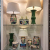 Danny's Fine Porcelain Home Decor Danny's Fine Porcelain Porcelain Small Lamp - Tobacco Leaf (acrylic Base)