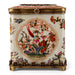 Danny's Fine Porcelain Home Decor Danny's Fine Porcelain Porcelain Square Hinged Tissue Box with Bronze Ormolu - Regency