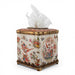 Danny's Fine Porcelain Home Decor Danny's Fine Porcelain Porcelain Square Hinged Tissue Box with Bronze Ormolu - Regency