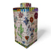 Danny's Fine Porcelain Home Decor Danny's Fine Porcelain Porcelain Square Jar Botanical Print [le] - A3 - CLOSEOUT SAMPLE SALE