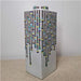 Danny's Fine Porcelain Home Decor Danny's Fine Porcelain Porcelain Square Jar Digital Bars - B668 - CLOSEOUT SAMPLE SALE