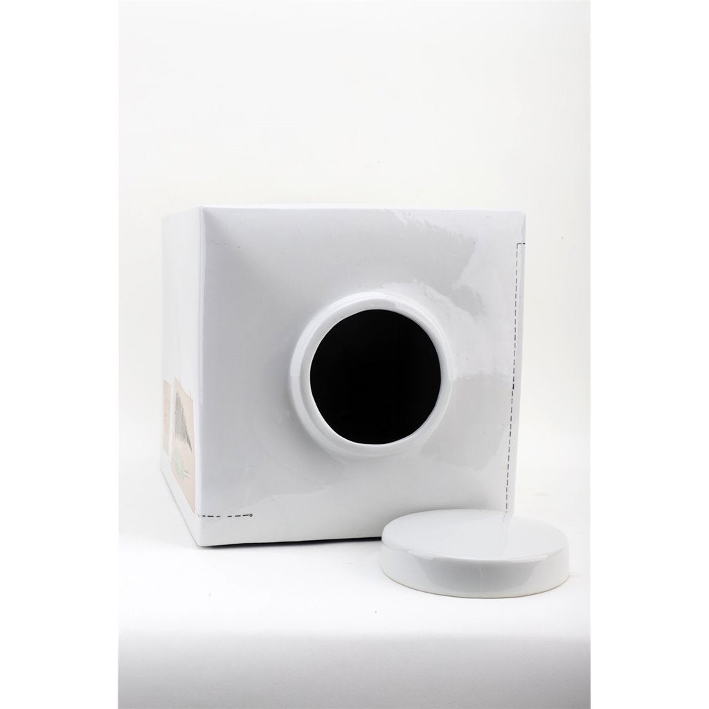 Danny's Fine Porcelain Home Decor Danny's Fine Porcelain Porcelain Square Jar - [Limited Edition] 60744