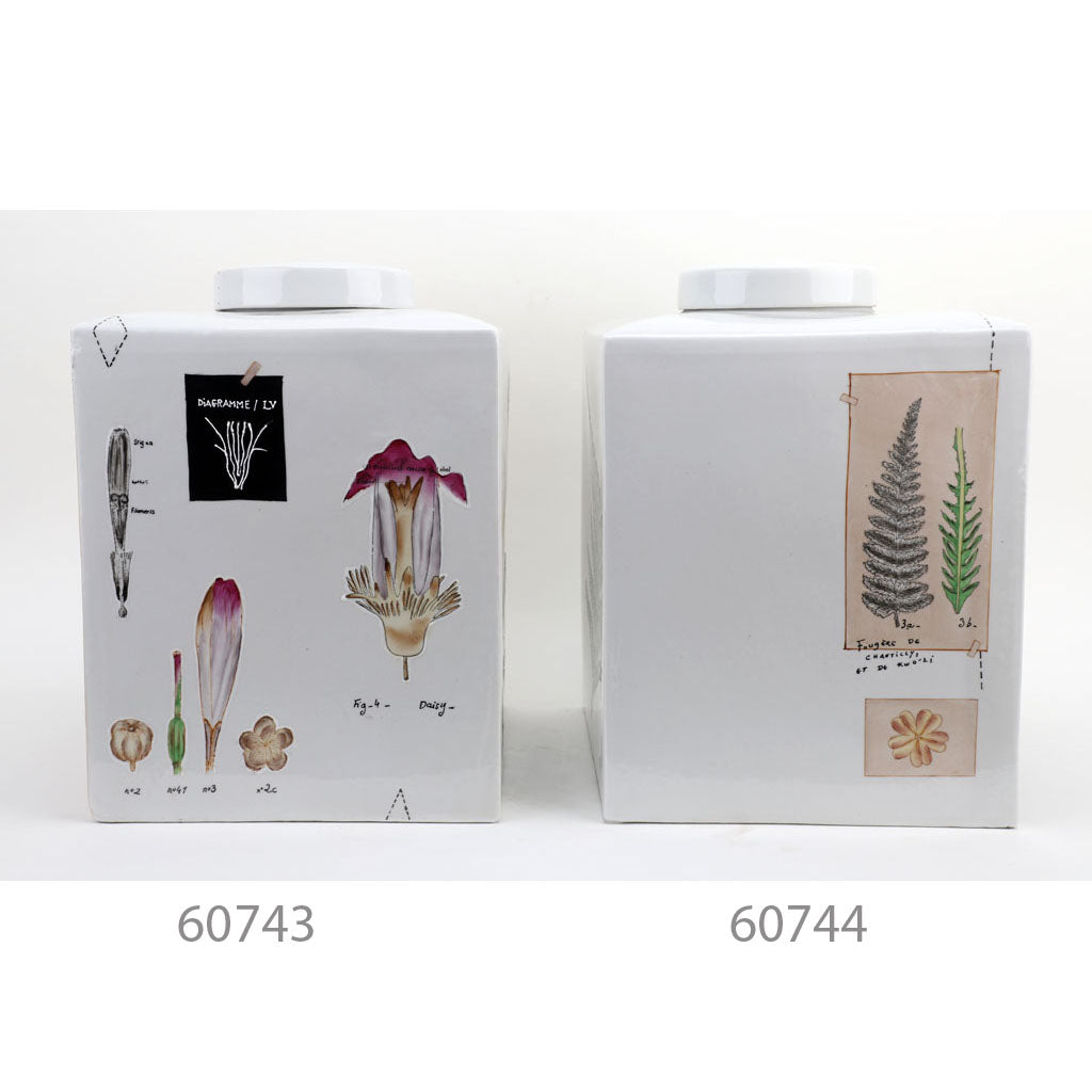 Danny's Fine Porcelain Home Decor Danny's Fine Porcelain Porcelain Square Jar - [Limited Edition] 60744