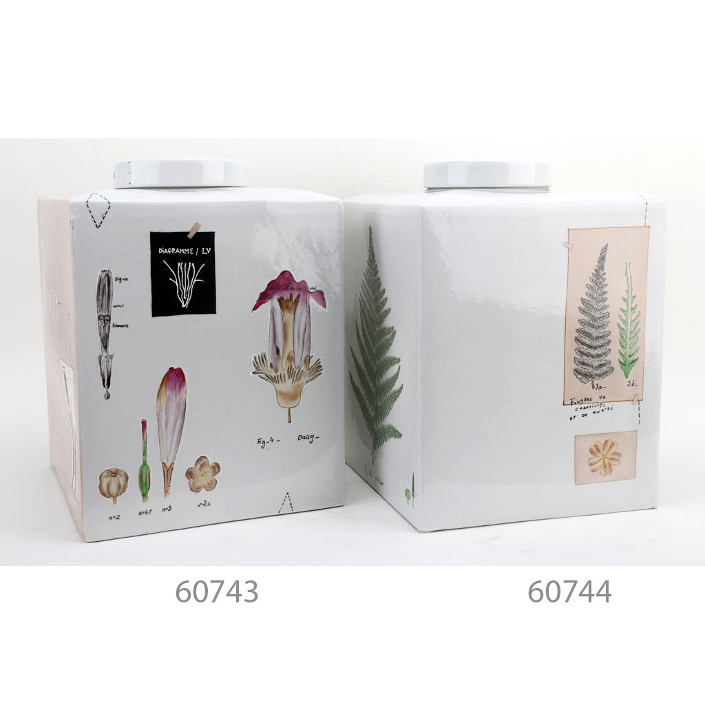 Danny's Fine Porcelain Home Decor Danny's Fine Porcelain Porcelain Square Jar - [Limited Edition] 60744