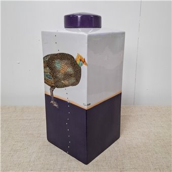 Danny's Fine Porcelain Home Decor Danny's Fine Porcelain Porcelain Square Jar Pheasant - B316 - CLOSEOUT SAMPLE SALE