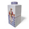 Danny's Fine Porcelain Home Decor Danny's Fine Porcelain Porcelain Square Jar Portrait Vi - B316 - CLOSEOUT SAMPLE SALE