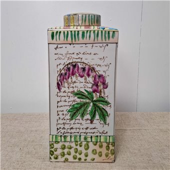 Danny's Fine Porcelain Home Decor Danny's Fine Porcelain Porcelain Square Jar Safari [le] - B316 - CLOSEOUT SAMPLE SALE
