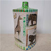 Danny's Fine Porcelain Home Decor Danny's Fine Porcelain Porcelain Square Vase Safari [le] - A54 - CLOSEOUT SAMPLE SALE