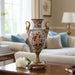 Danny's Fine Porcelain Home Decor Danny's Fine Porcelain Porcelain Swan Handle Vase with Bronze Ormolu - Blossom Scroll