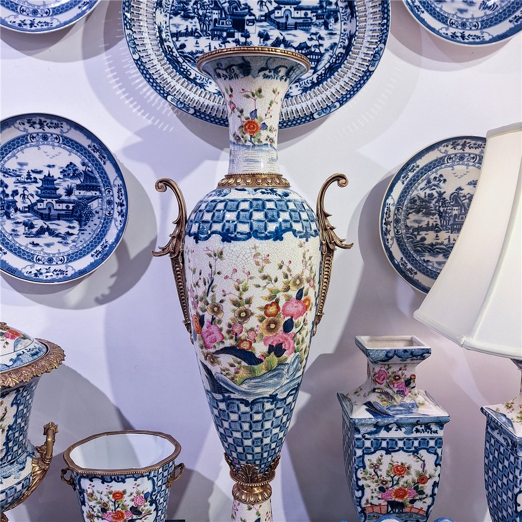 Danny's Fine Porcelain Home Decor Danny's Fine Porcelain Porcelain Tall Vase