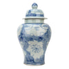 Danny's Fine Porcelain Home Decor Danny's Fine Porcelain Porcelain Temple Jar - Blue And White Mud Stepping Style 51100