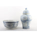 Danny's Fine Porcelain Home Decor Danny's Fine Porcelain Porcelain Temple Jar - Blue And White Mud Stepping Style 51100