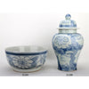 Danny's Fine Porcelain Home Decor Danny's Fine Porcelain Porcelain Temple Jar - Blue And White Mud Stepping Style 51100