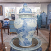 Danny's Fine Porcelain Home Decor Danny's Fine Porcelain Porcelain Temple Jar - Blue And White Mud Stepping Style 51100