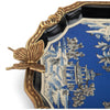 Danny's Fine Porcelain Home Decor Danny's Fine Porcelain Porcelain Tray with Bronze Ormolu - Azure Pagoda