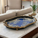Danny's Fine Porcelain Home Decor Danny's Fine Porcelain Porcelain Tray with Bronze Ormolu - Azure Pagoda