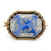 Danny's Fine Porcelain Home Decor Danny's Fine Porcelain Porcelain Tray with Bronze Ormolu - Azure Pagoda