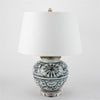 Danny's Fine Porcelain Home Decor Danny's Fine Porcelain Porcelain Vase Lamp - Grey and White[2-847-17]
