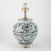 Danny's Fine Porcelain Home Decor Danny's Fine Porcelain Porcelain Vase Lamp - Grey and White[2-847-17]