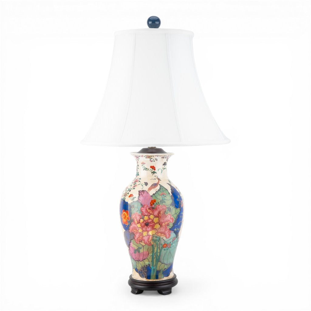 Danny's Fine Porcelain Home Decor Danny's Fine Porcelain Porcelain Vase Lamp - Tobacco Leaf[108-17-Be]