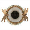 Danny's Fine Porcelain Home Decor Danny's Fine Porcelain Porcelain Vase with Ormolu Dragonfly Handles-Floral Vine