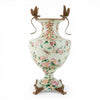 Danny's Fine Porcelain Home Decor Danny's Fine Porcelain Porcelain Vase with Ormolu Dragonfly Handles-Floral Vine