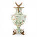 Danny's Fine Porcelain Home Decor Danny's Fine Porcelain Porcelain Vase with Ormolu Dragonfly Handles-Floral Vine