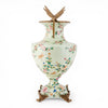 Danny's Fine Porcelain Home Decor Danny's Fine Porcelain Porcelain Vase with Ormolu Dragonfly Handles-Floral Vine