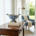Danny's Fine Porcelain Home Decor Danny's Fine Porcelain Porcelain Vase with Ormolu Handles-Blue Bird