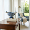 Danny's Fine Porcelain Home Decor Danny's Fine Porcelain Porcelain Vase with Ormolu Handles-Blue Bird