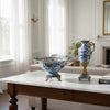 Danny's Fine Porcelain Home Decor Danny's Fine Porcelain Porcelain Vase with Ormolu Handles-Blue Bird