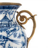 Danny's Fine Porcelain Home Decor Danny's Fine Porcelain Porcelain Vase with Ormolu Handles-Blue Bird
