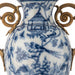 Danny's Fine Porcelain Home Decor Danny's Fine Porcelain Porcelain Vase with Ormolu Handles-Blue Bird