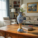 Danny's Fine Porcelain Home Decor Danny's Fine Porcelain Porcelain Vase with Ormolu Handles-Blue Bird