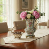Danny's Fine Porcelain Home Decor Danny's Fine Porcelain Porcelain Vase with Ormolu Handles-Rose Medallion