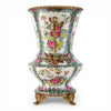 Danny's Fine Porcelain Home Decor Danny's Fine Porcelain Porcelain Vase with Ormolu Handles-Rose Medallion
